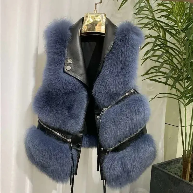 Gilet en fourrure moelleuse