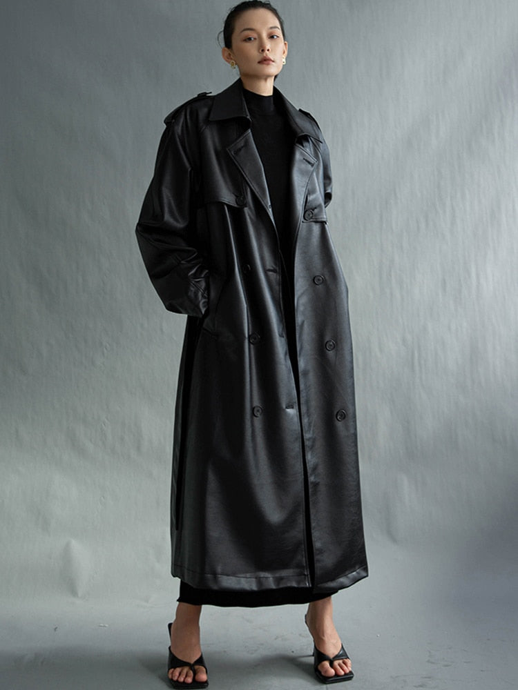 Trench-coat Franco en cuir