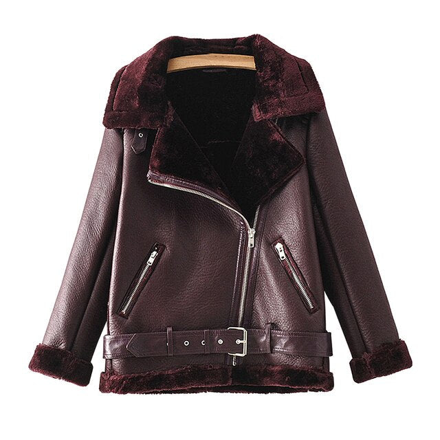 Veste en cuir Mesha
