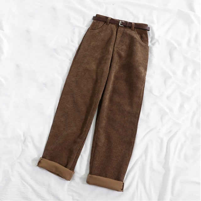 Pantalon en velours côtelé