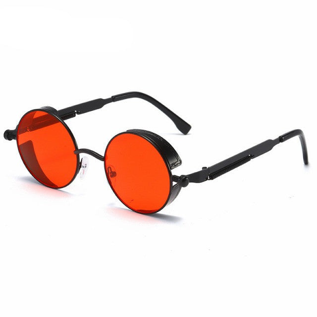 Lunettes de soleil Steampunk en métal Gusaino