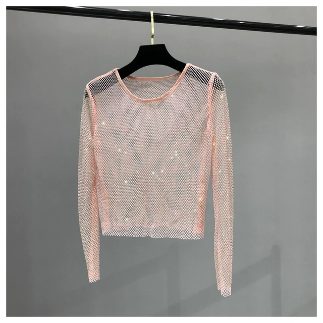 Vegas Shiny Long Sleeve Top