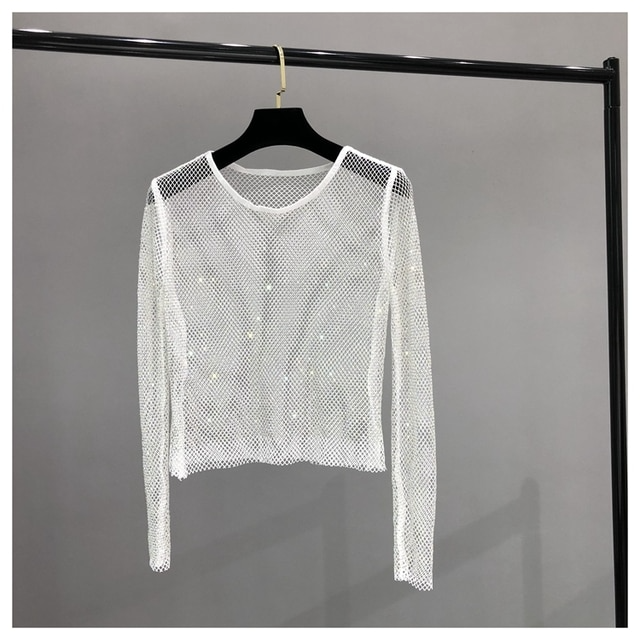 Vegas Shiny Long Sleeve Top