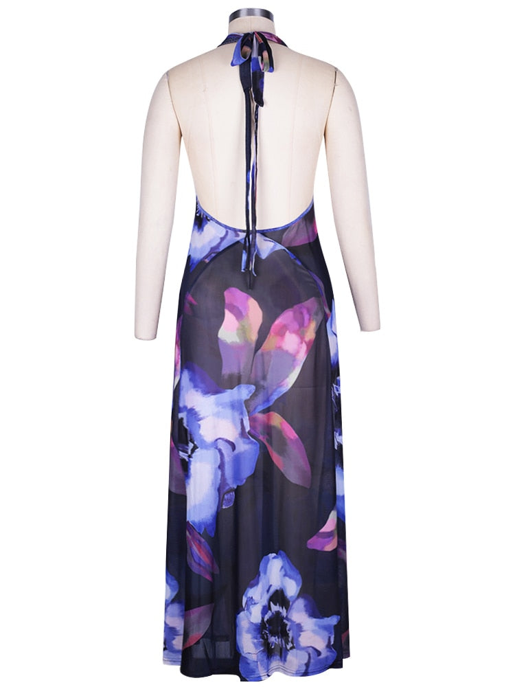 Robe longue dos nu