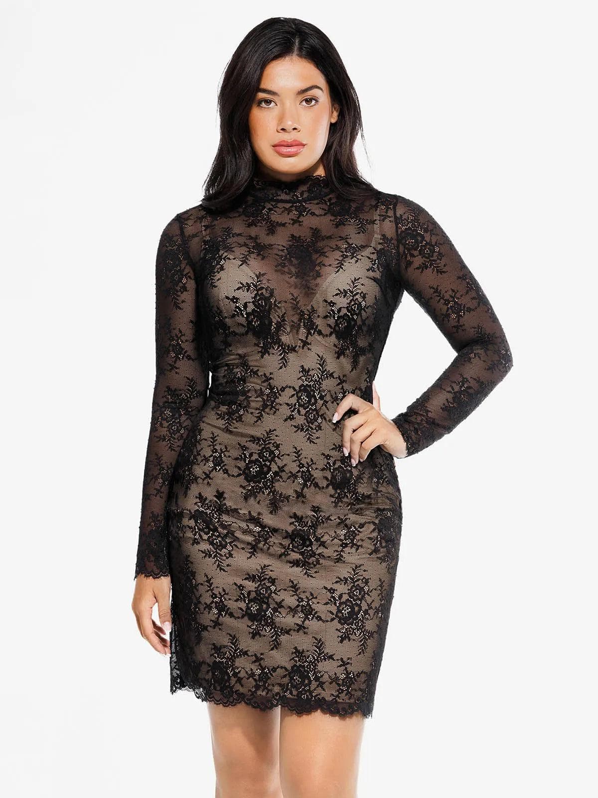 Shapewear Lace Fantasy Mini & Maxi Sculpting Dress Set