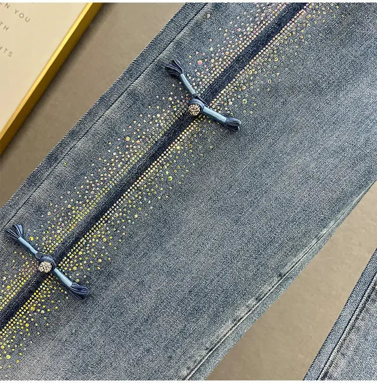 Rhinestone Women's Jeans