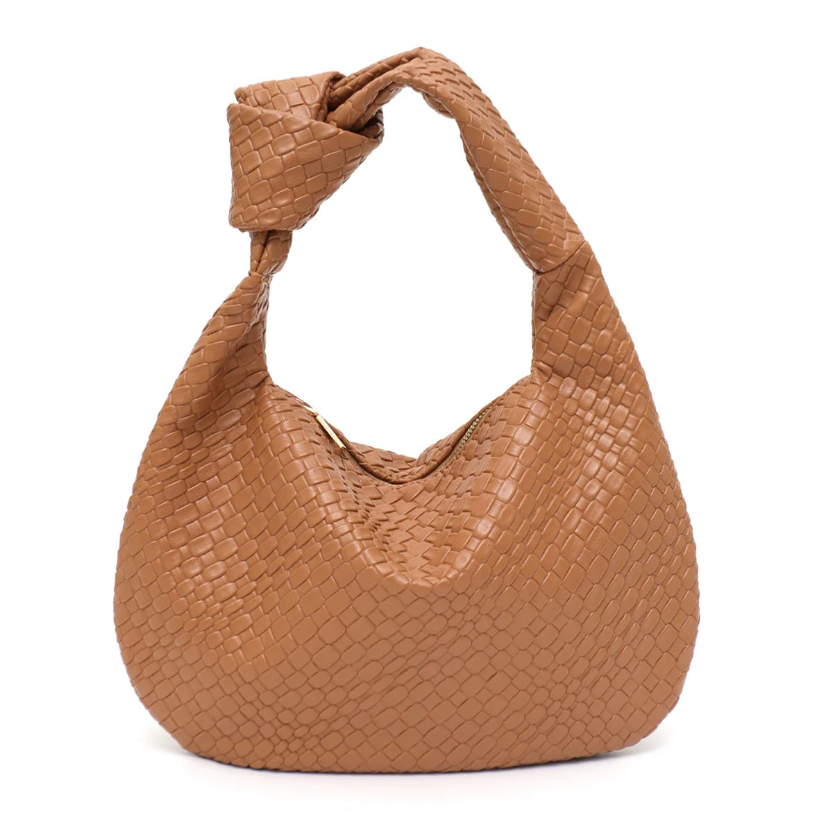 Woven Vegan Leather Bag
