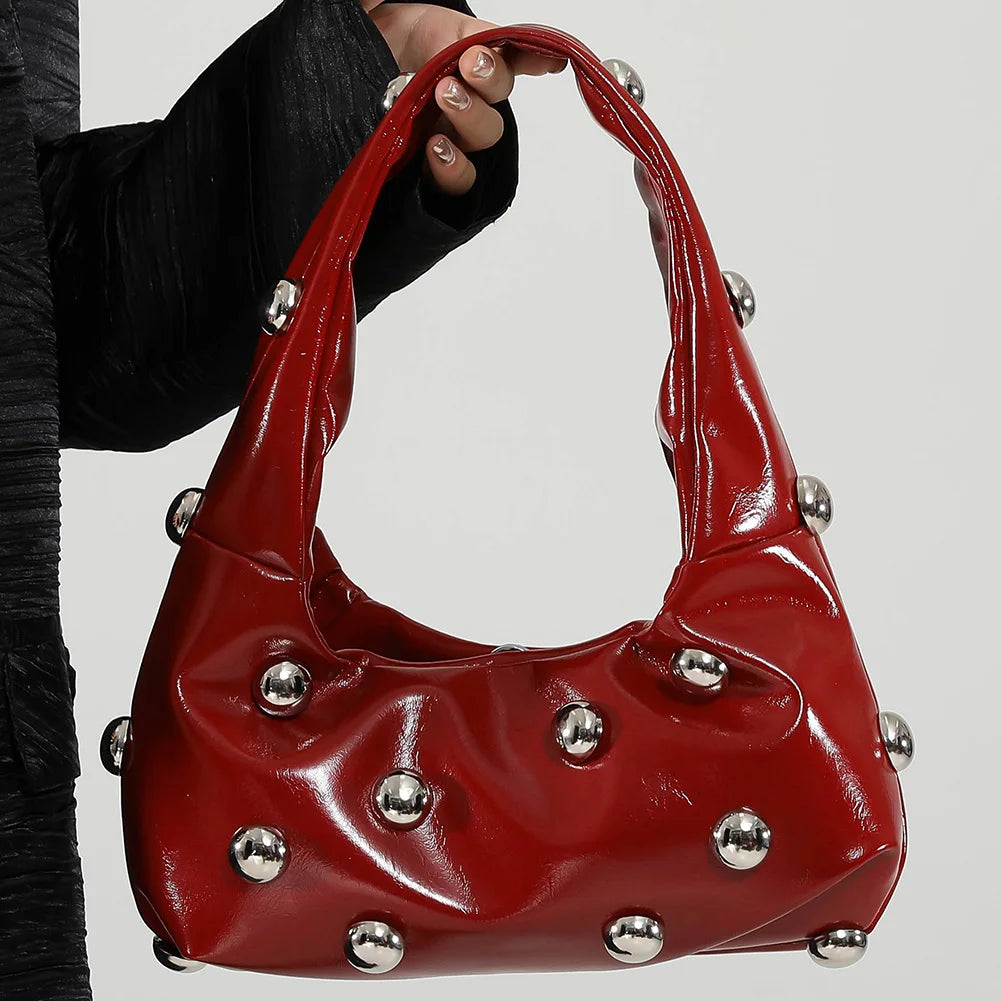 Women's Rivet Shoulder Bag