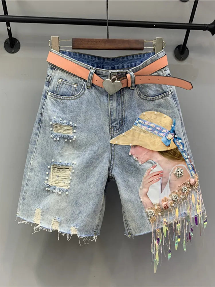 Vintage Printed Shorts