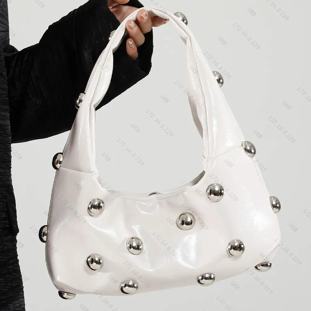 Women's Rivet Shoulder Bag