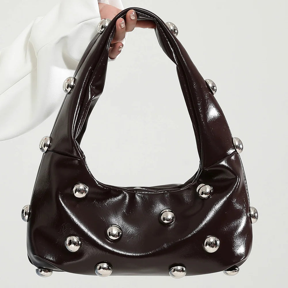 Women's Rivet Shoulder Bag