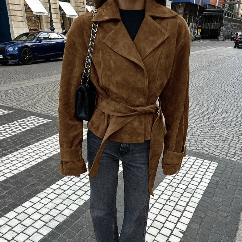 Retro Brown Suede Jacket
