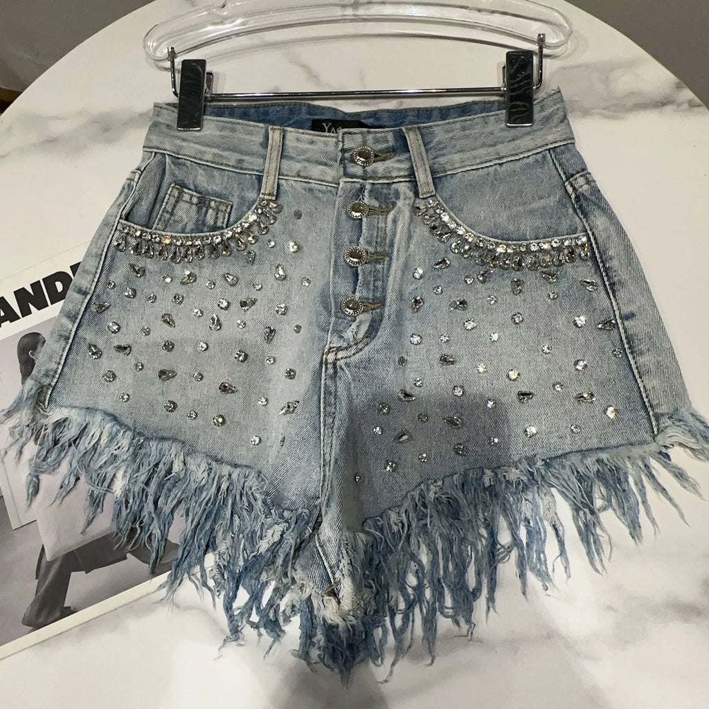 Rhinestone Full Diamonds Shorts