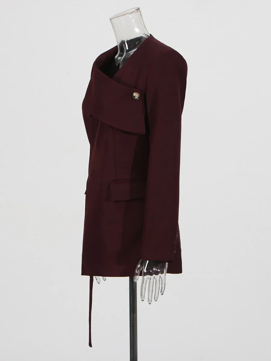 Blazer asymétrique chic