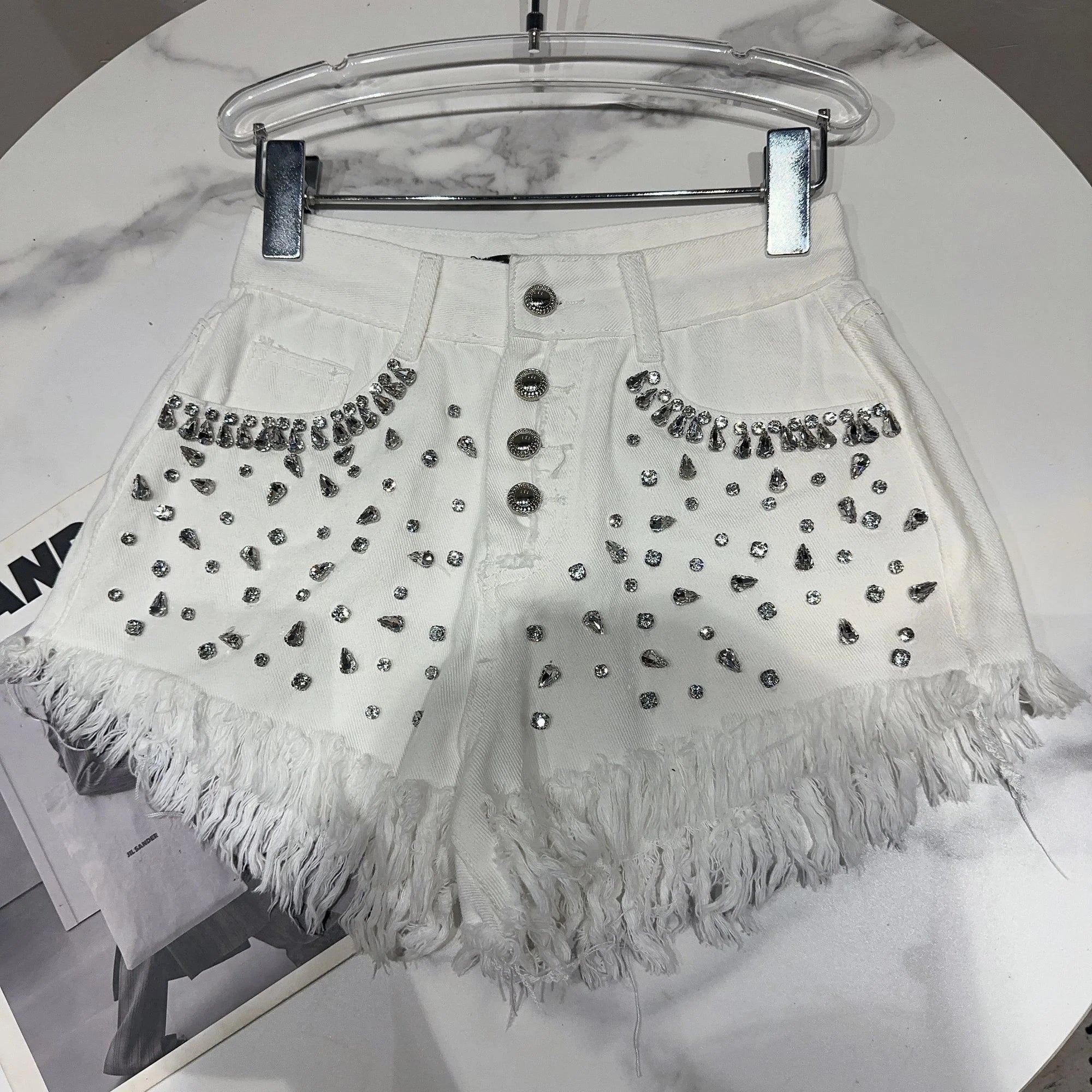 Rhinestone Full Diamonds Shorts
