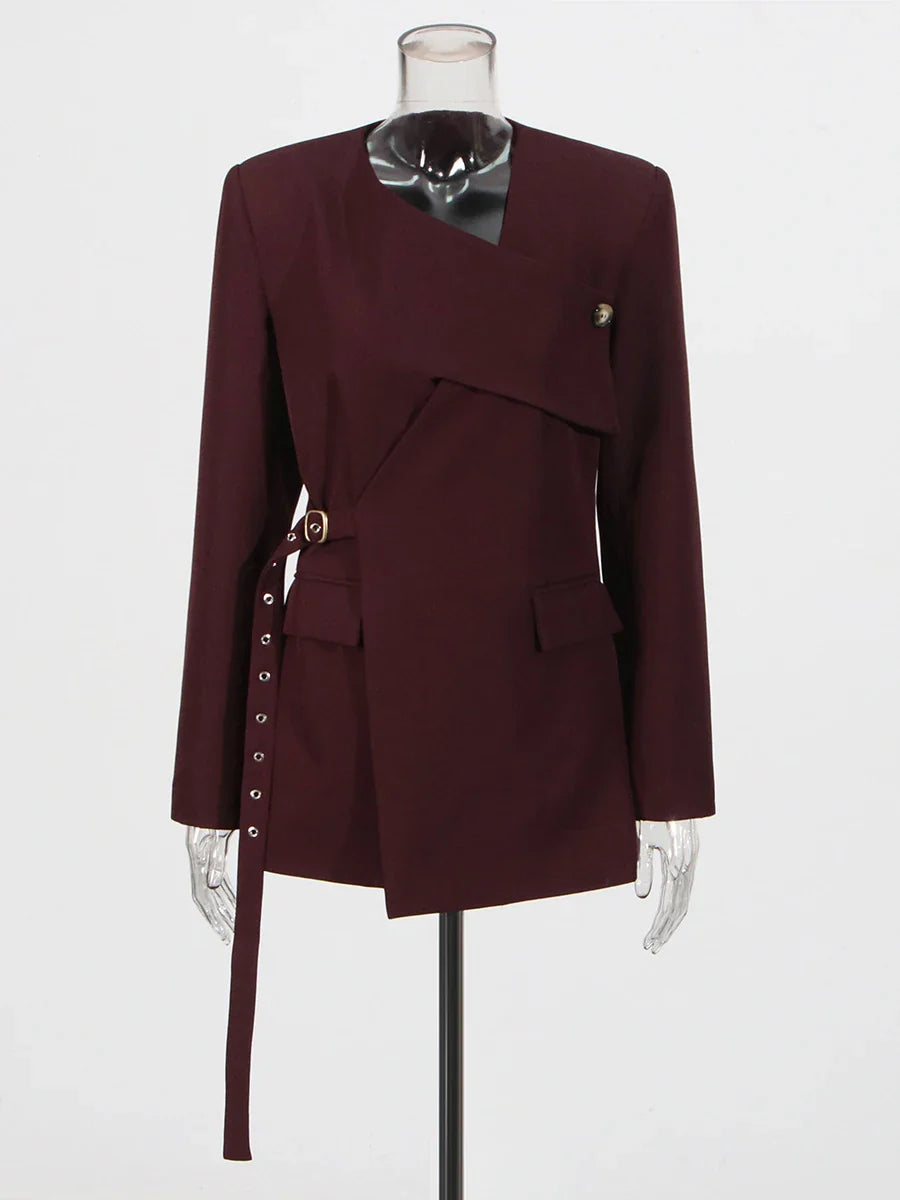 Blazer asymétrique chic