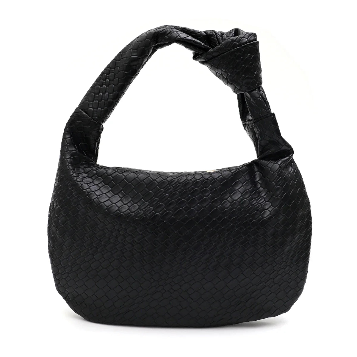 Woven Vegan Leather Bag