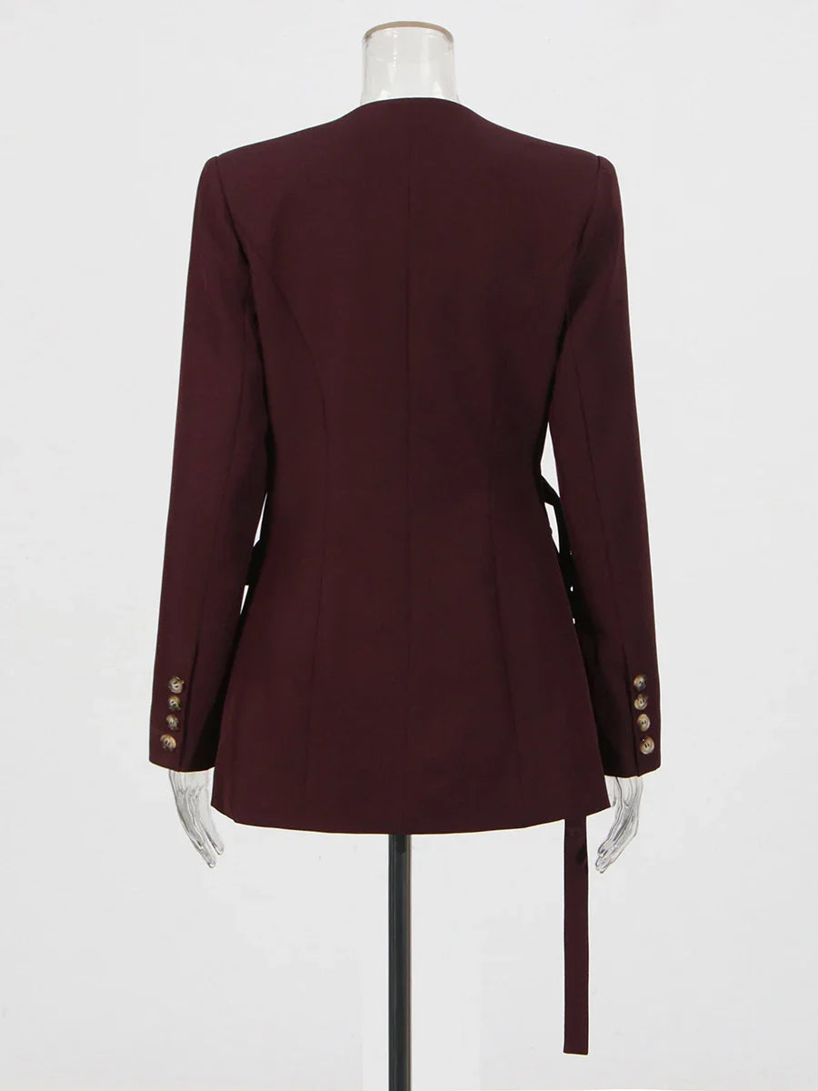 Blazer asymétrique chic