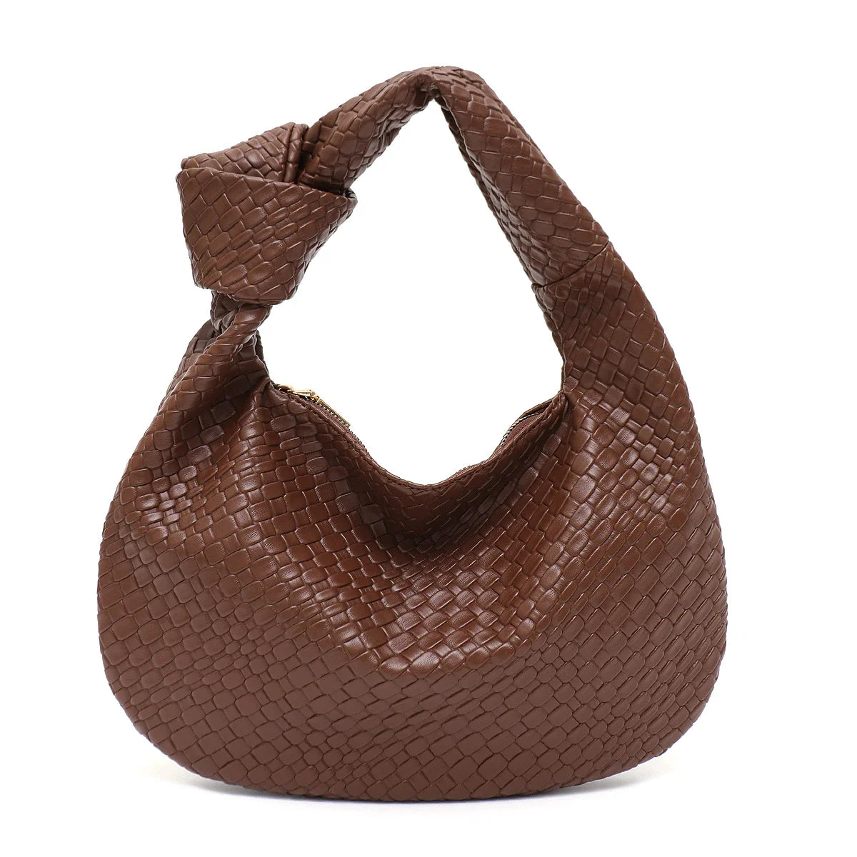 Woven Vegan Leather Bag