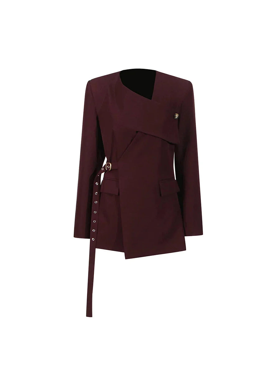Blazer asymétrique chic