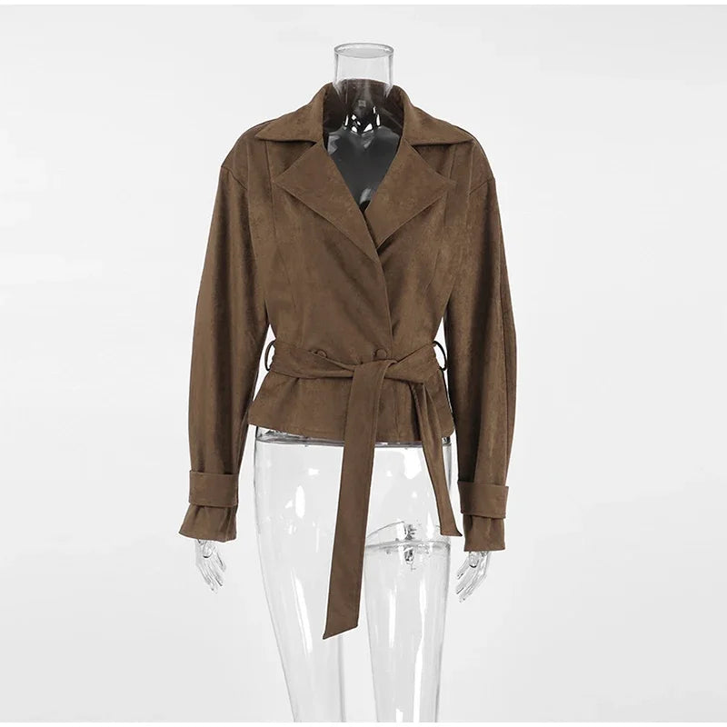 Retro Brown Suede Jacket