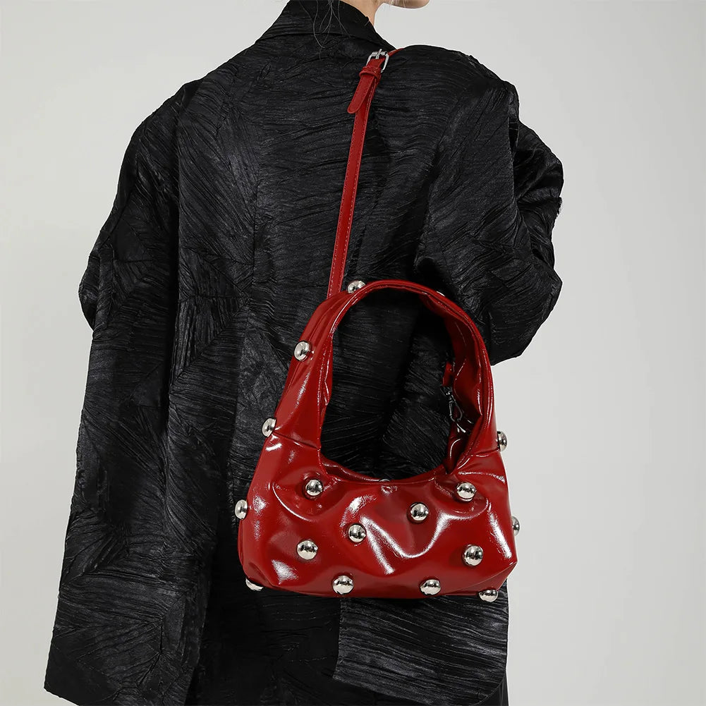 Women's Rivet Shoulder Bag