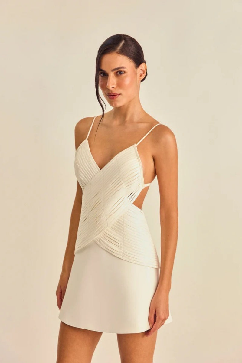 Temperament Slim Backless Mini Dress