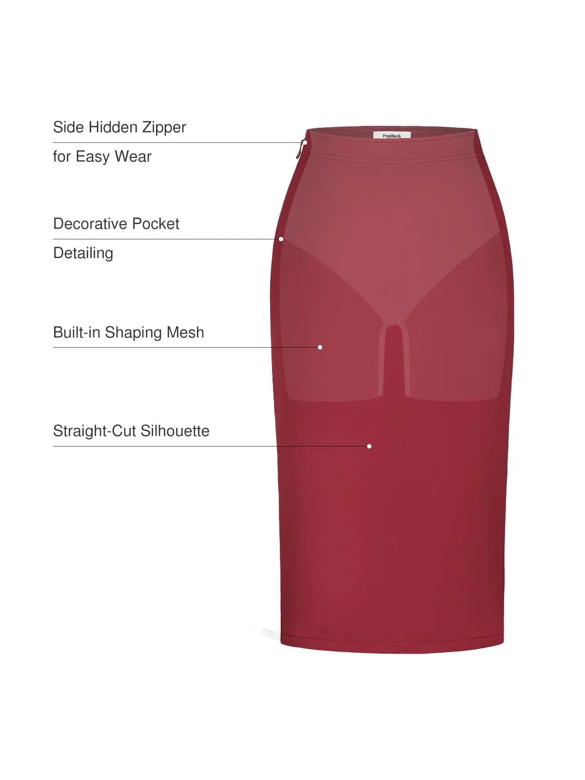 SculptEase Commuter Fitted Skirt