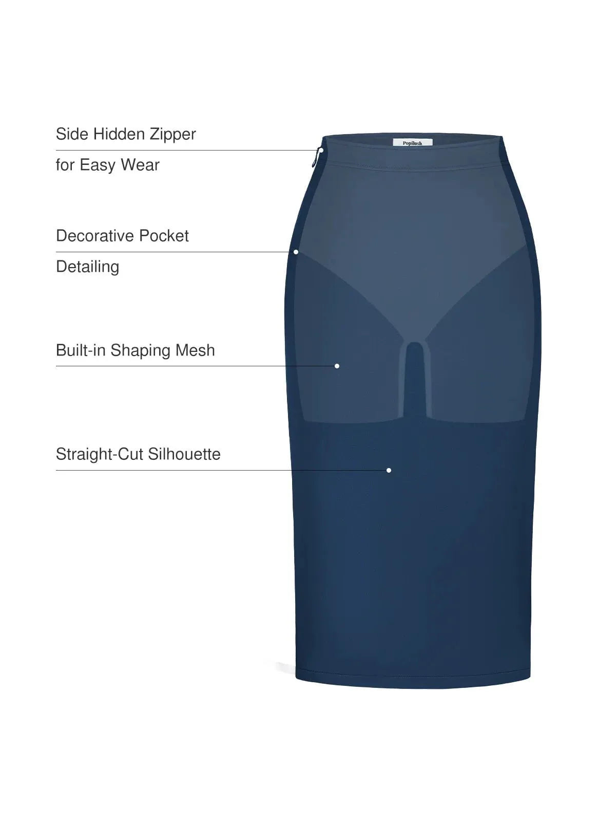 SculptEase Commuter Fitted Skirt