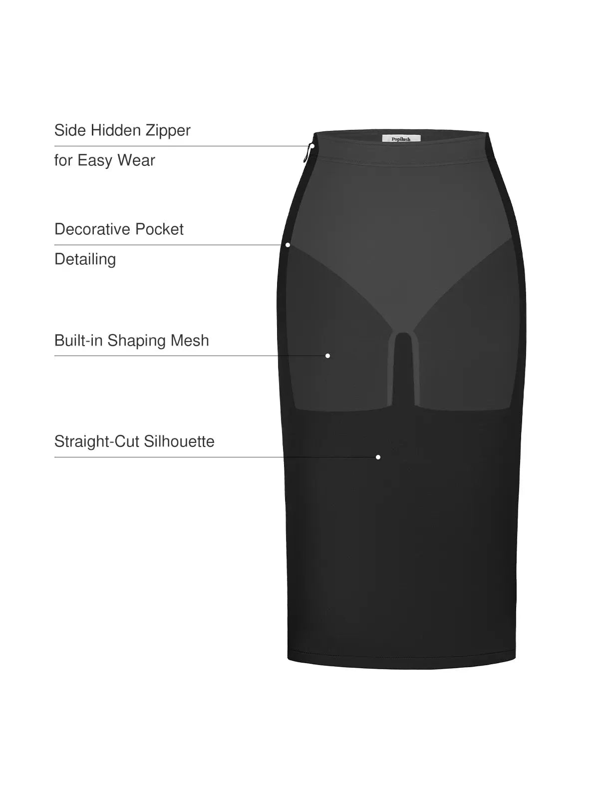 SculptEase Commuter Fitted Skirt