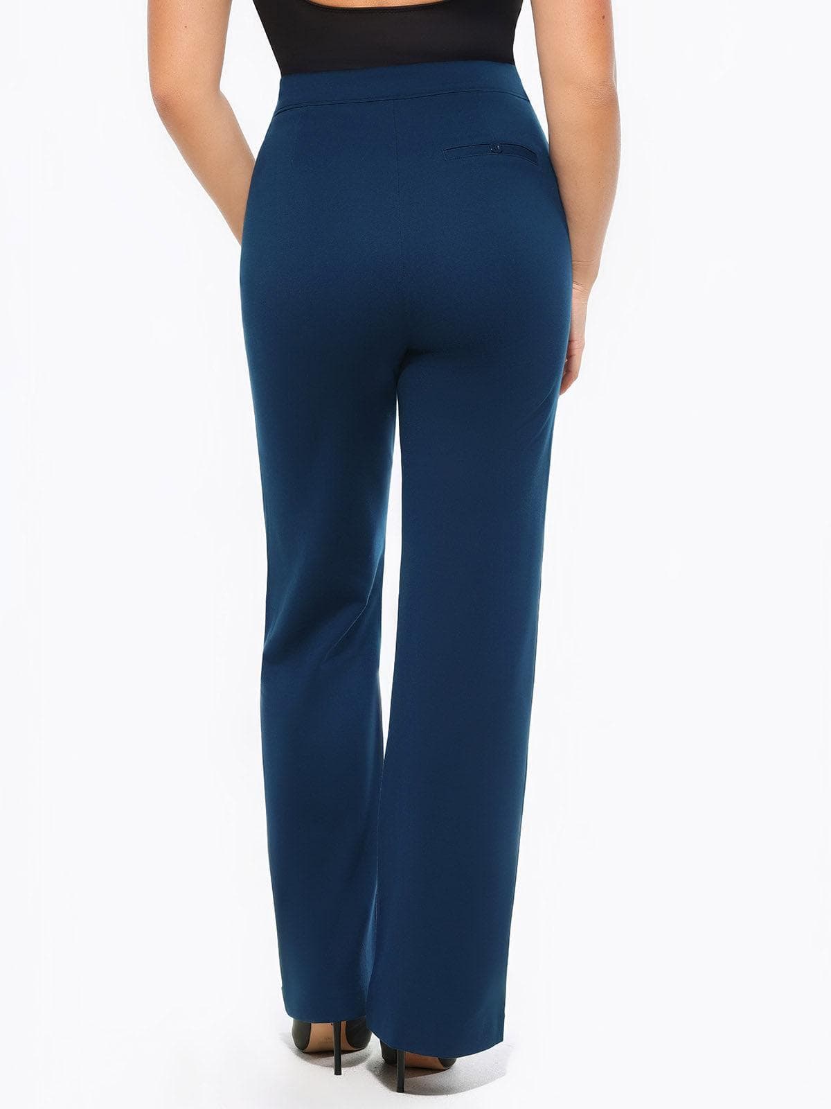 Shapewear Executive High Waisted Wide-Leg Ponte Pants