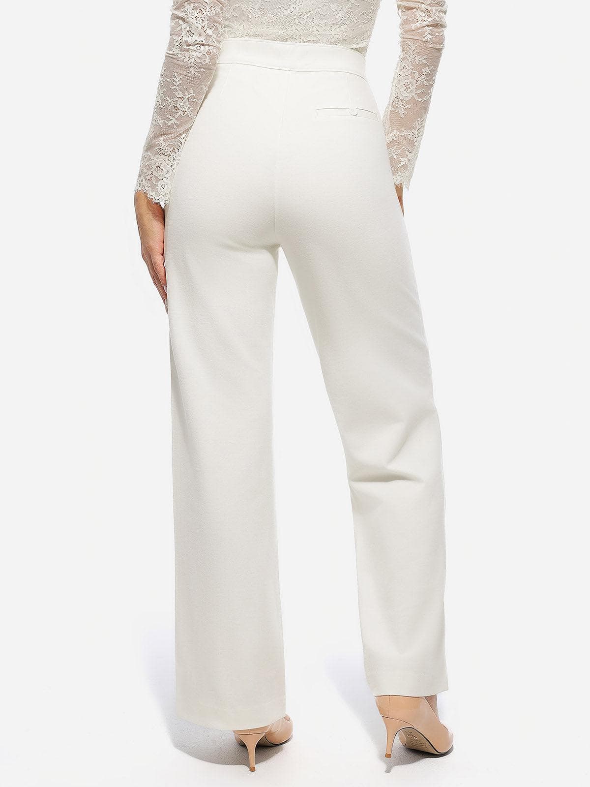 Shapewear Executive High Waisted Wide-Leg Ponte Pants