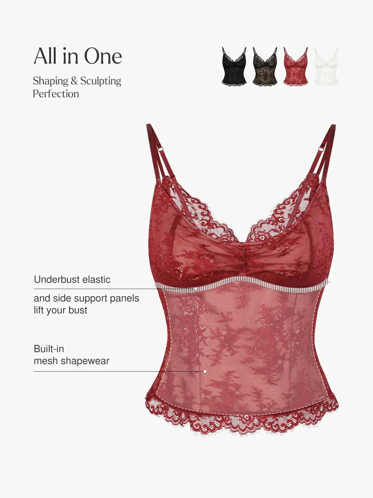 Shapewear Lace Contouring Camisole