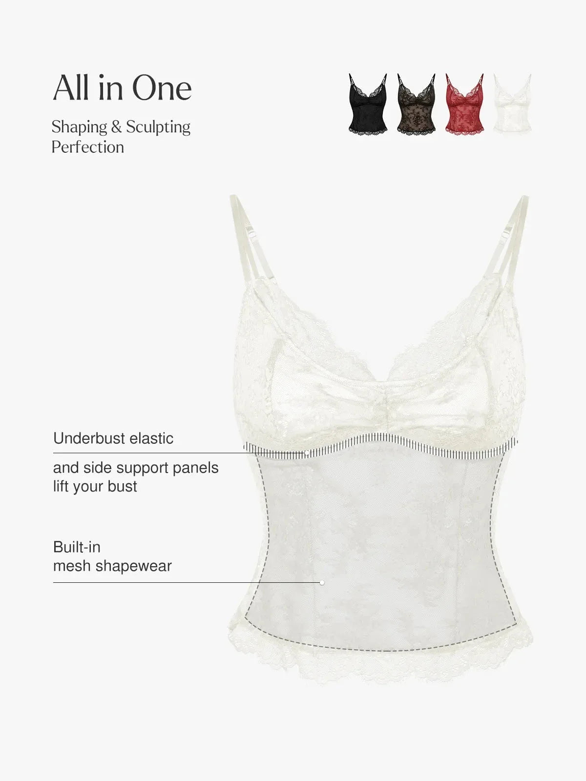 Shapewear Lace Contouring Camisole
