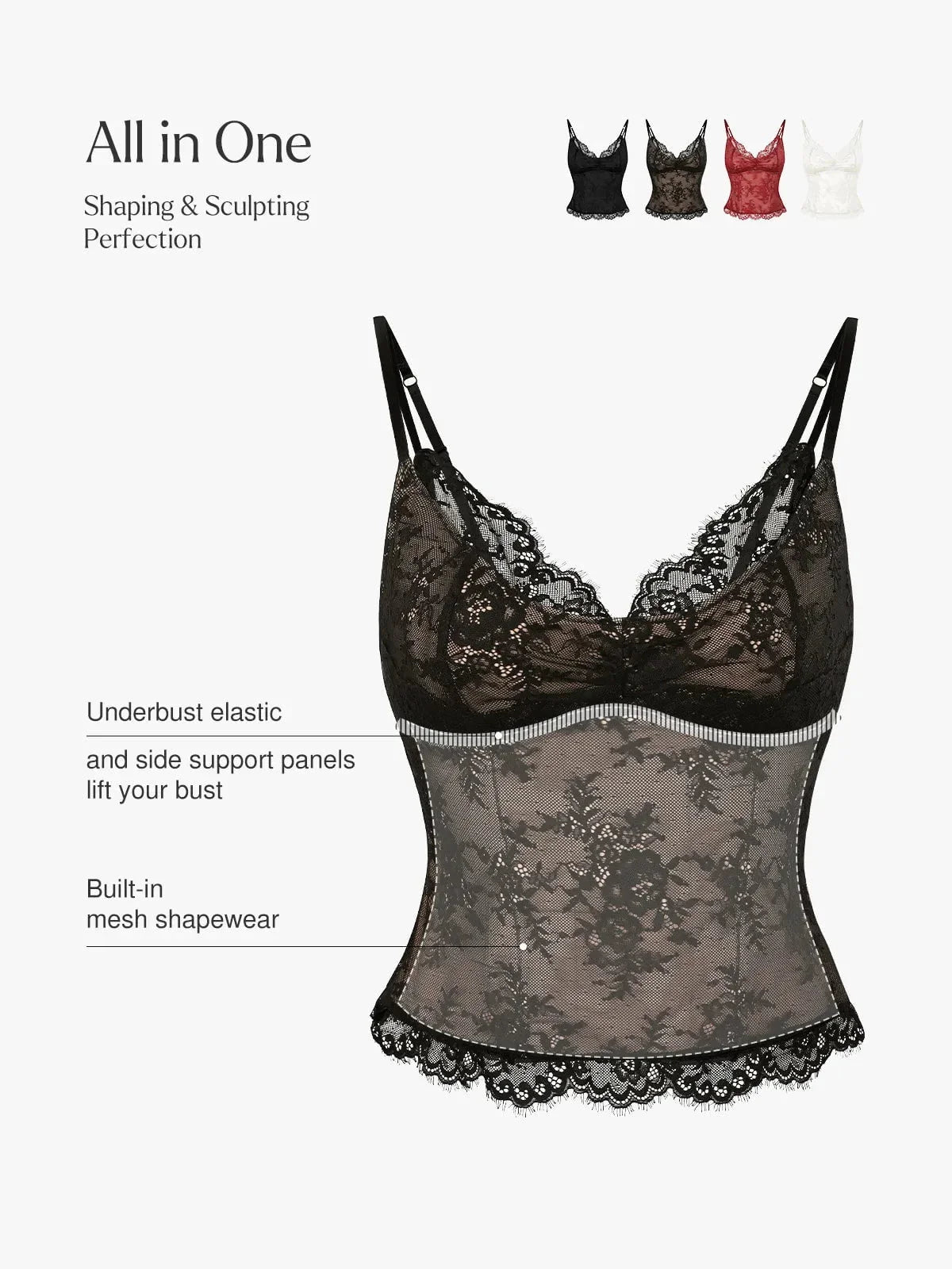 Shapewear Lace Contouring Camisole