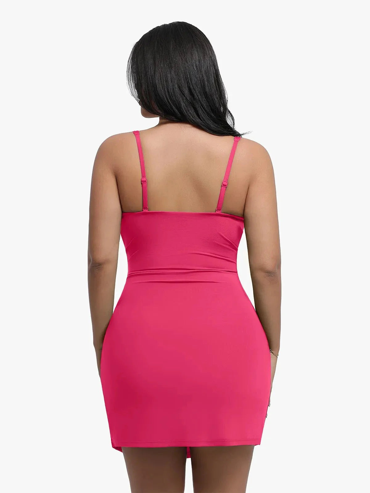 Shapewear Sculpting Side Slit Mini Dress