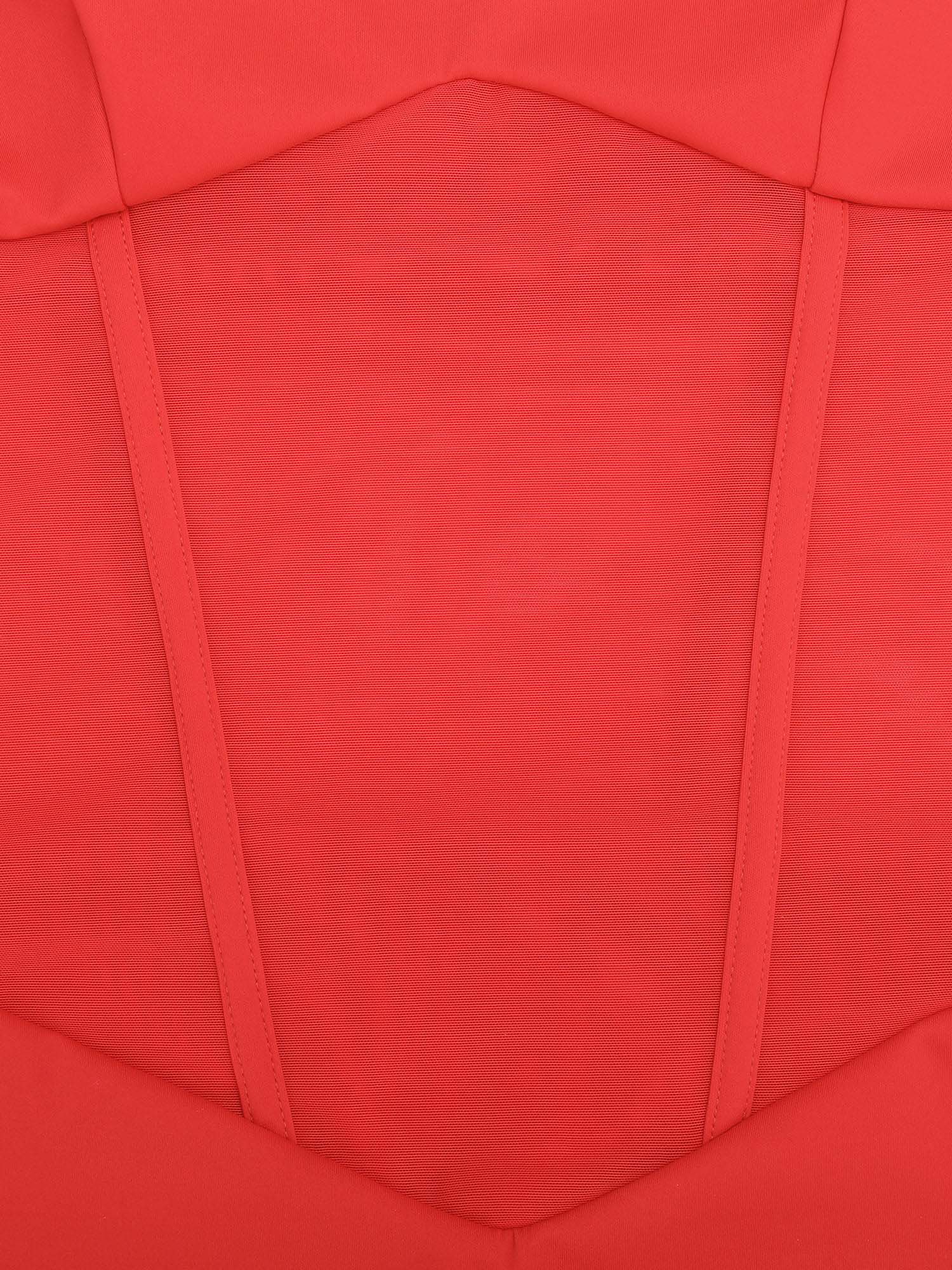 Shapewear Crisscross Back Illusion Mesh Sculpting Bodysuit